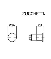 MEDIDAS COLGADOR ISY22 ZUCCHETTI 